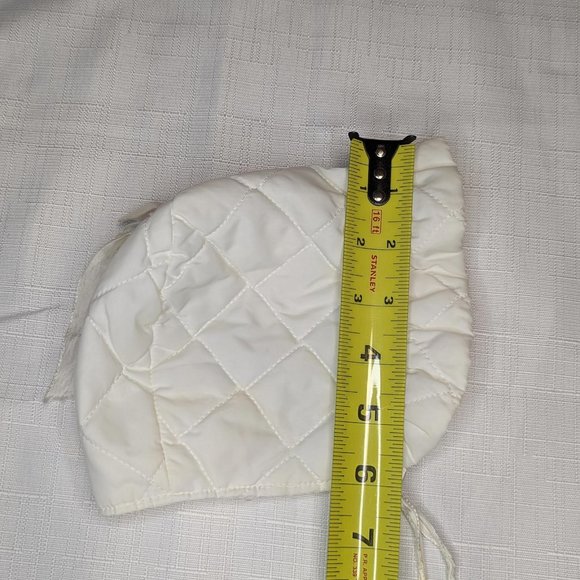 Vintage White Baby Bonnet - Picture 4 of 5